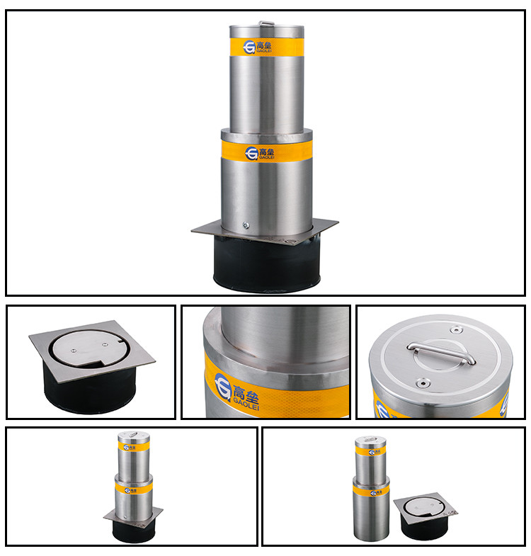 Roadway Safety Security Traffic Bollard Stainless Steel Parking Bollards