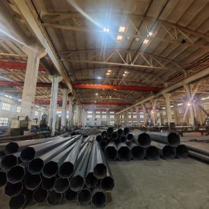 Quality 8 Sides Galvanized Power Distribution Steel Poles S460NL wholesale