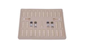 Quality ABS PVC PET Beige Flocked Blister Tray Custom Made wholesale