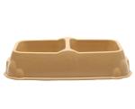 Biodegradable Bamboo Fiber Bowls Water Feeding For Dogs And Cats Easy Clean
