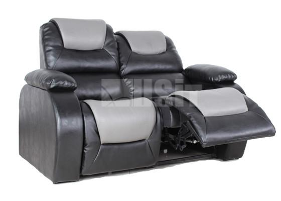 Indoor Furniture Electric Double Recliner , Soft Theater Seating Chesterfield