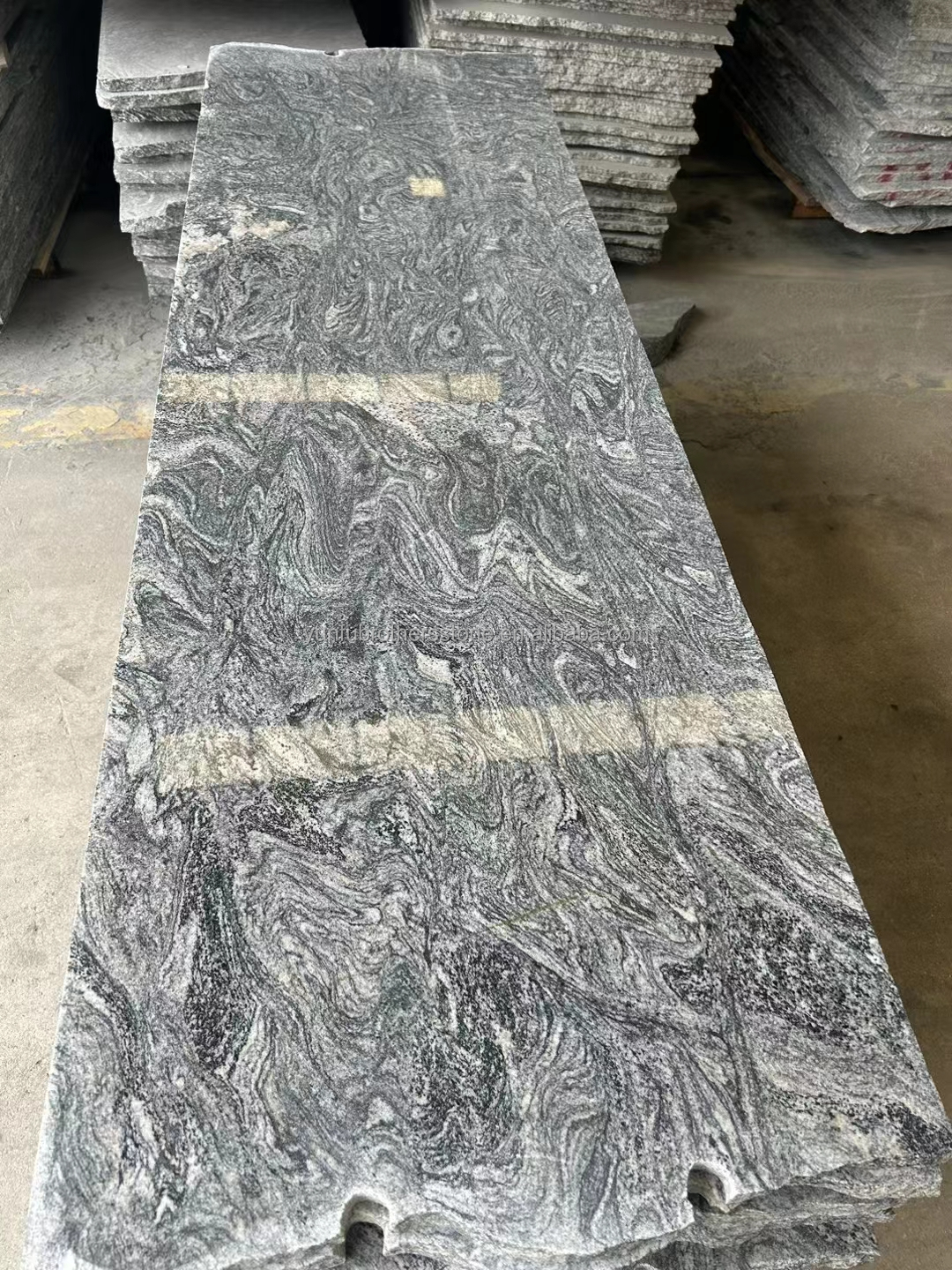 Natural Grey Granite Slab for Stairs and Floors A Modern Twist on Natural Fantasy