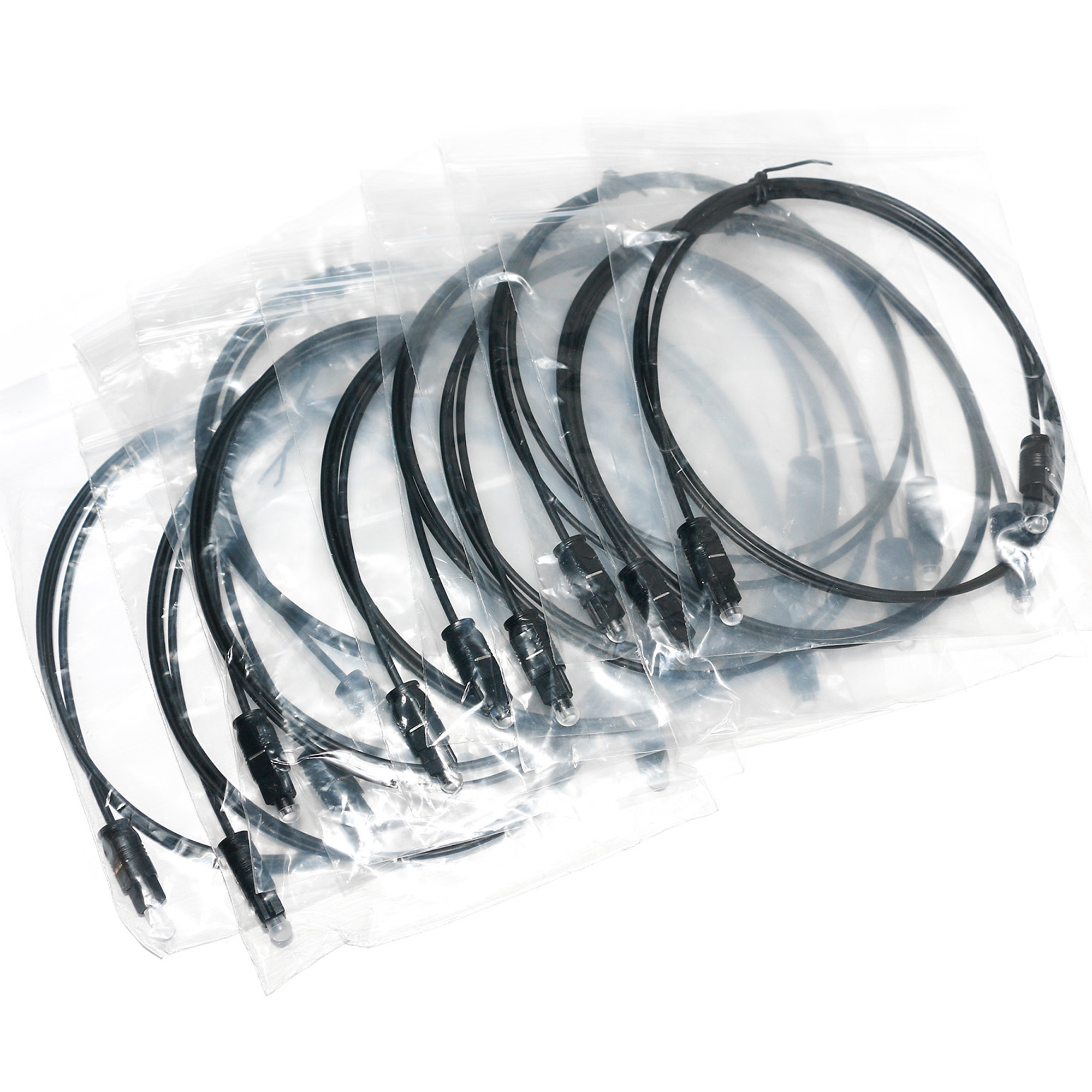 Outlet Digital Optical Audio Cable Toslink Digital Optical SPDIF Ultra Thin PVC Rope Gold Ject Plated Dust Cap