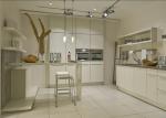 Waterproof MDF Kitchen Cupboards , DTC Hardware Wall Mounted Kitchen Cabinets