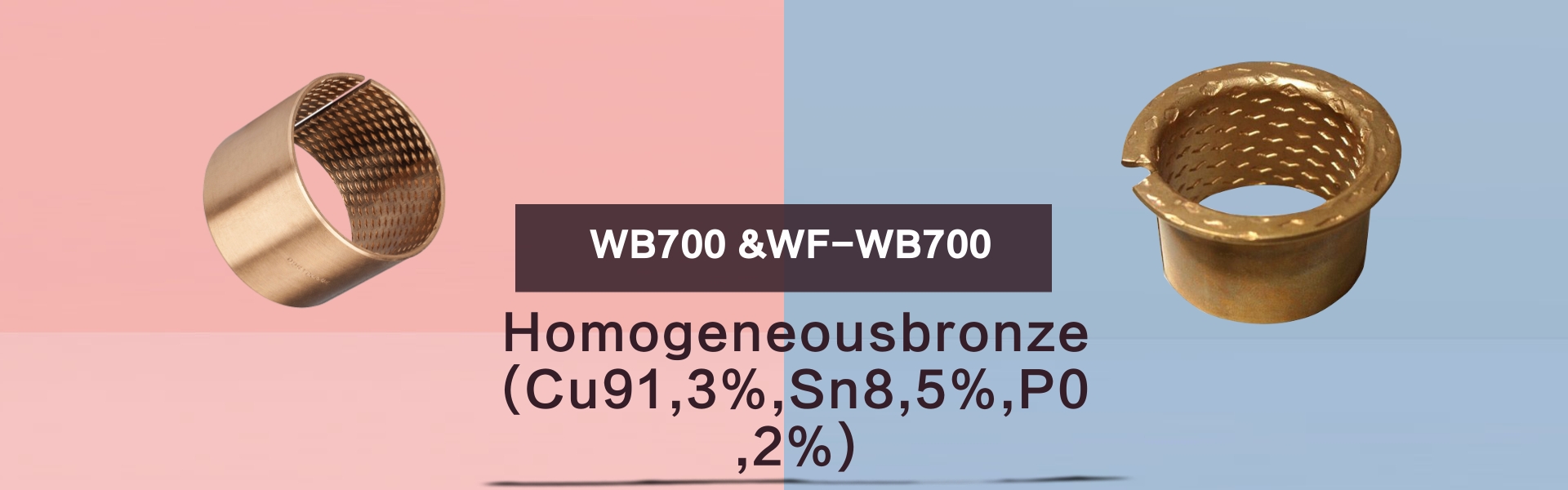 WB700, WF-WB700 wrapped bronze bushing wf dimensions  wieland bearings  gleitlager bronze