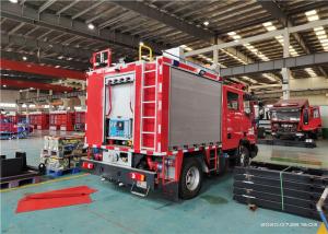 Quality Welding Q235A 213KW 6500 Liters Tanker Capcity Water Tanker Fire Trucks wholesale