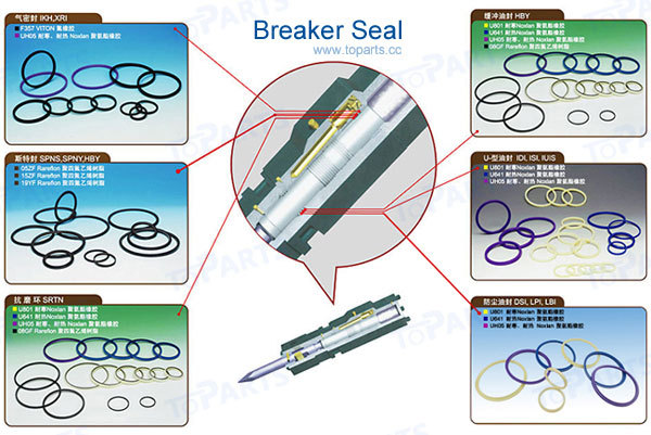OKADA OUB312 Breaker Hydraulic Hammer Seal Cup Diaphragm Membrane