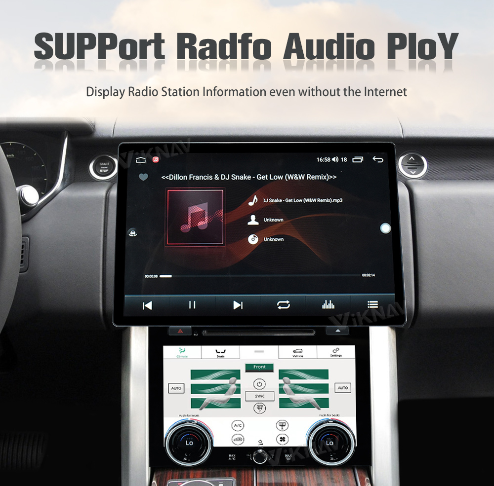 Viknav Car Radio For Range Rover Vogue L405 (2013-2017) 13.6 inch With AC panel Upgrade Multimedia Player Navigation