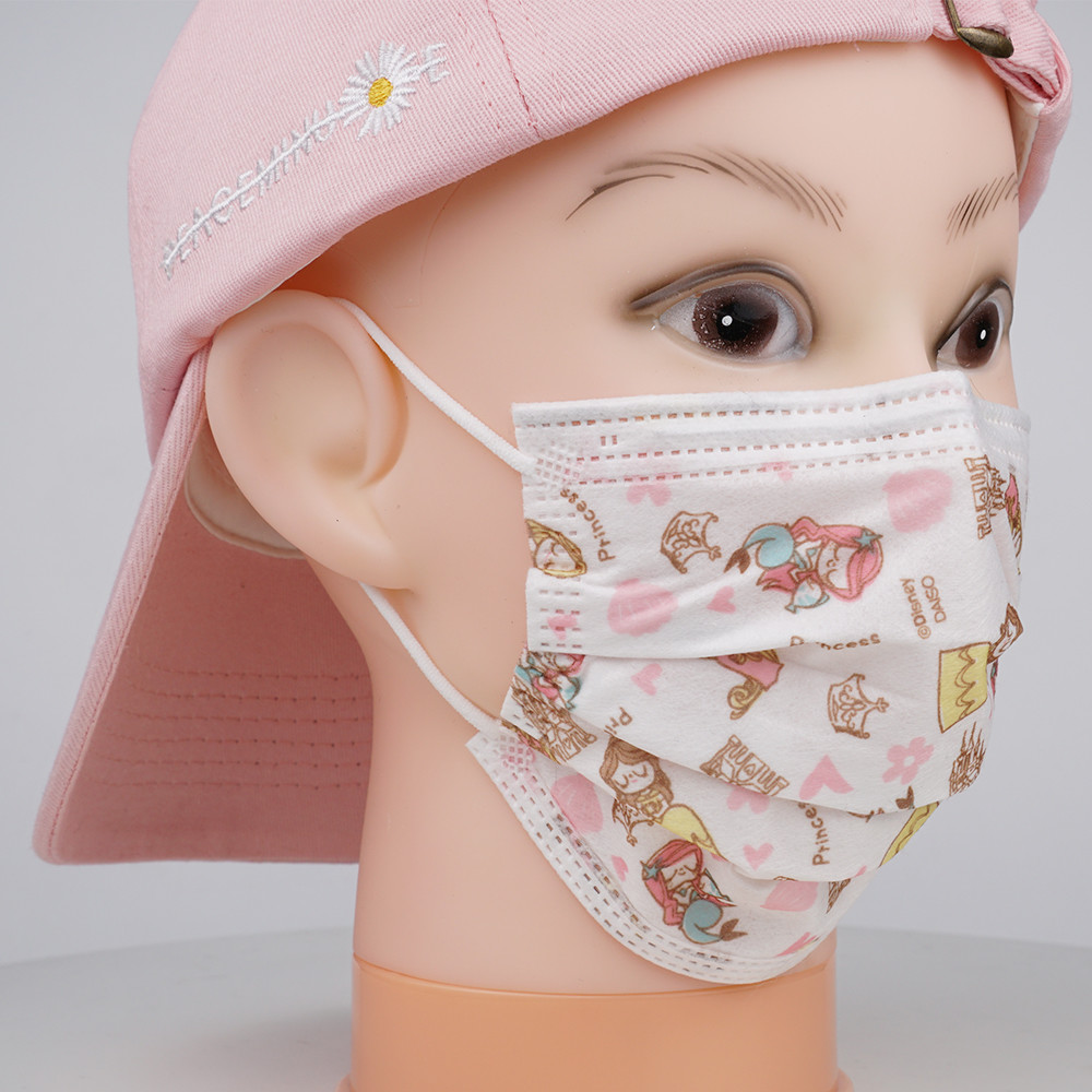 SGS Shopping Travelling 14*9cm Kids Medical Mask With Printing Patterns