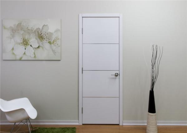 White Color Wood Composite Door Inner Frame Material Apartment Bedroom