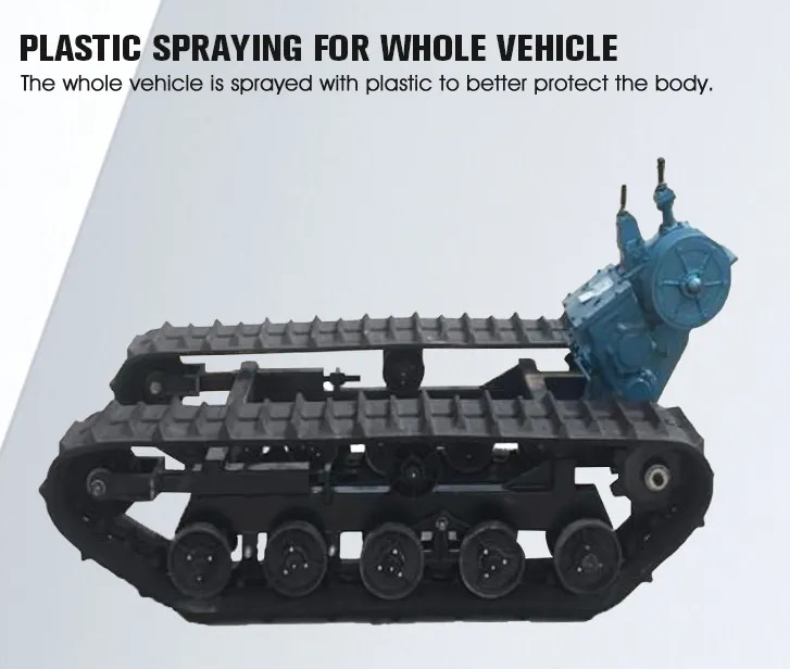 Eight Wheels Crawler Mounted Track Undercarriage For Borehole Drilling Rigs