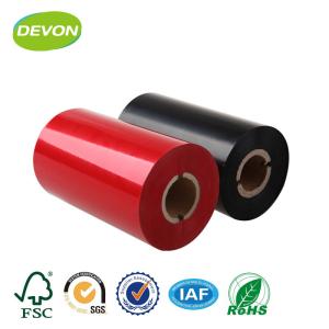 Quality Red Barcode Ribbon 110mmx300m Premium Resin Enhanced Wax Barway wholesale
