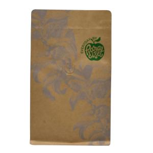 Quality Reuseable Aluminum Foil Printed Flat Bottom Foil Coffee Bags wholesale