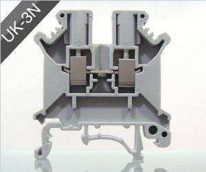 Quality UK3N UK Series DIN Rail Screw Clamp Terminal Blocks Strip wholesale