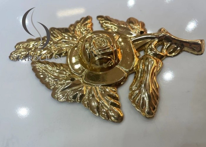 Golden classic design plastic coffin decoration accessories factory price PF01
