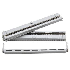 Quality 64 Pin 2.54 Mm IDC Connector Single Contact Gray Insulation For Flat Cable wholesale
