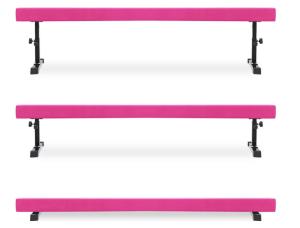Quality Gymnastics Floor Wooden Artistic Therapy 8ft Adjustable Height Suede surface Cover Balance Beam wholesale