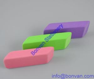 Quality beveled promotional eraser,beveled office eraser, printed rubber eraser wholesale