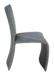 Indoor Fabric Upholstered Dining Chairs , Luxury Dining Chair Full Wrapped Leg