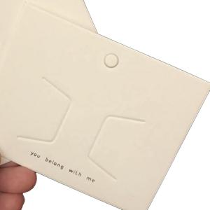 Quality Brief Earring Necklace Jewelry Display Cards Printing Fashion Designs wholesale
