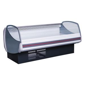 Quality Customized Color Deli Display Fridge Open Top Fish Showcase Open Top Front Glass wholesale
