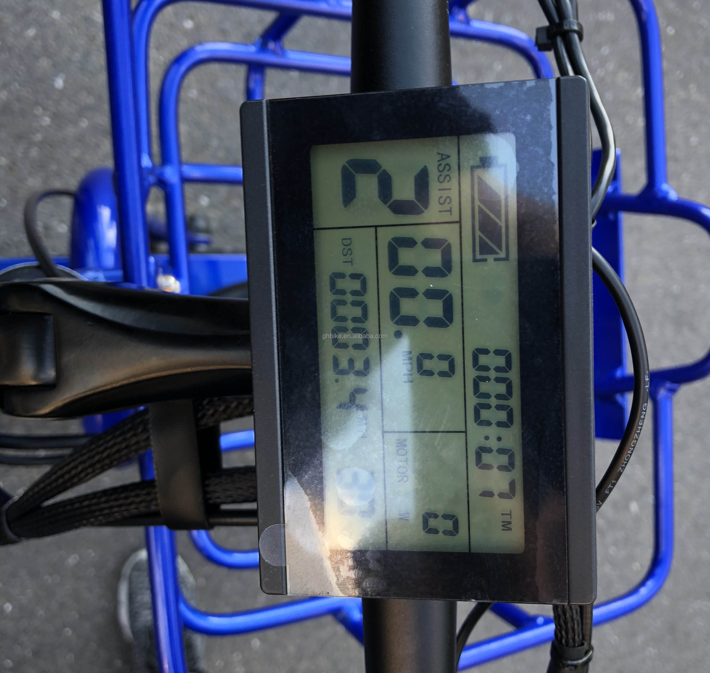 Driving Type Electric 24"x4.0 Fat Tire Electric Cargo Tricycle with 48V 1000w Motor