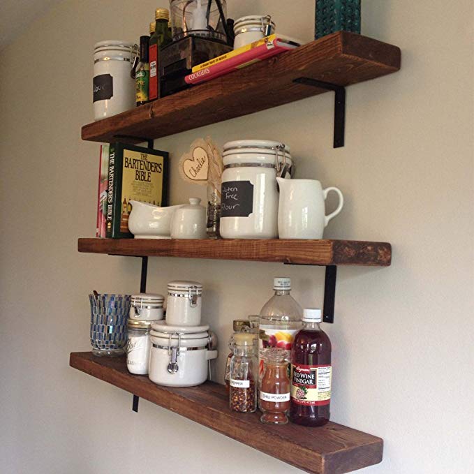 Matte Black Steel Heavy Duty"L" Corner Brace Joint Angle Bracket Shelf Bracket Wall Hanging with Screws