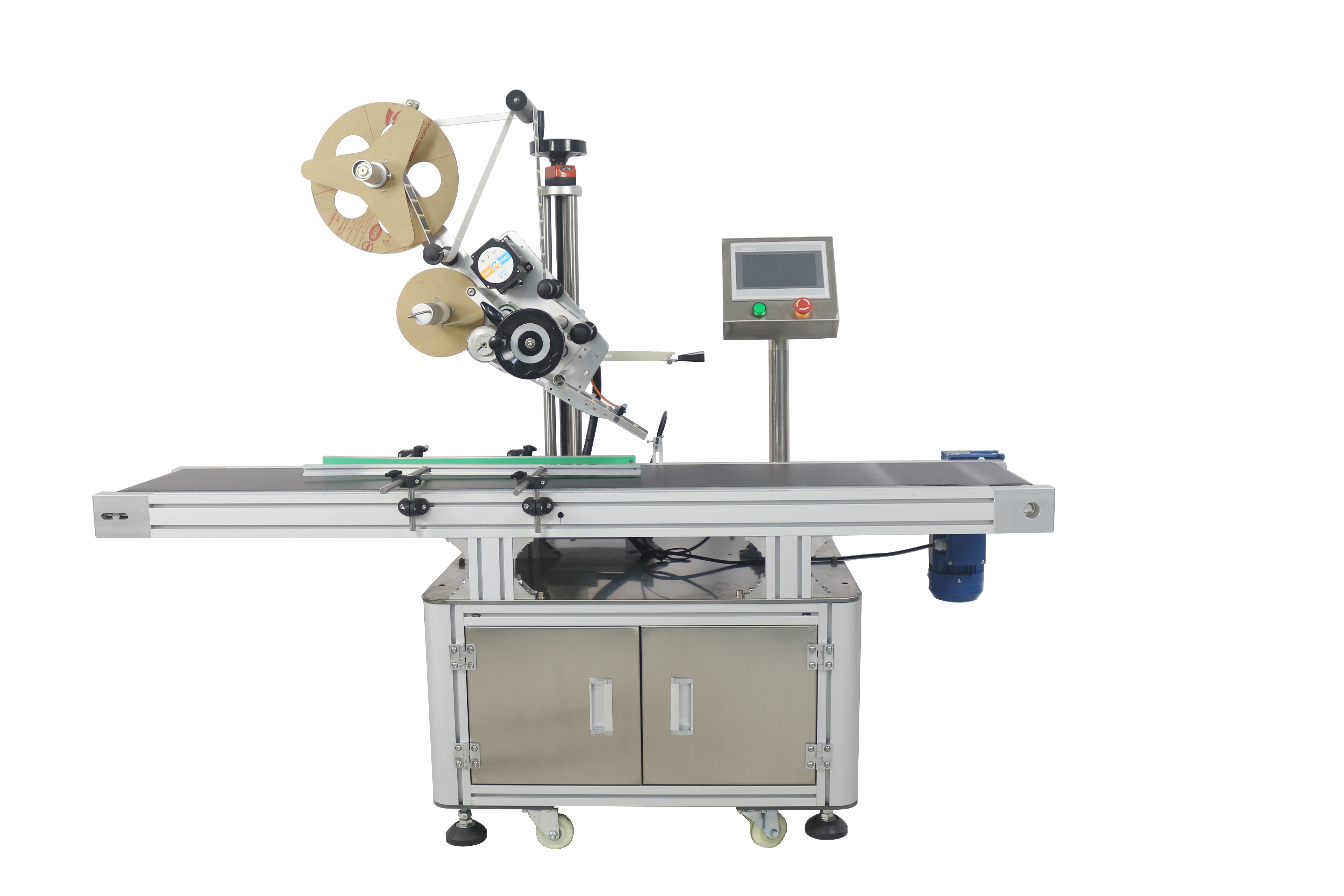 Automatic Grade Top Surface Labelling Machine for Filled Pouches 1500x600x1450mm Size