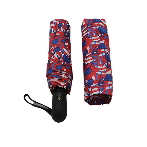 Manual Close Automatic Open Three Folding Umbrella OEM