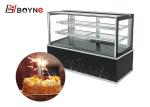 Three Layer Cake Display Case with Adjustable Toughened Glass Shelves