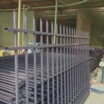 Customized Black Zinc Steel Metal Garrison Fence Panels Maintenance Free