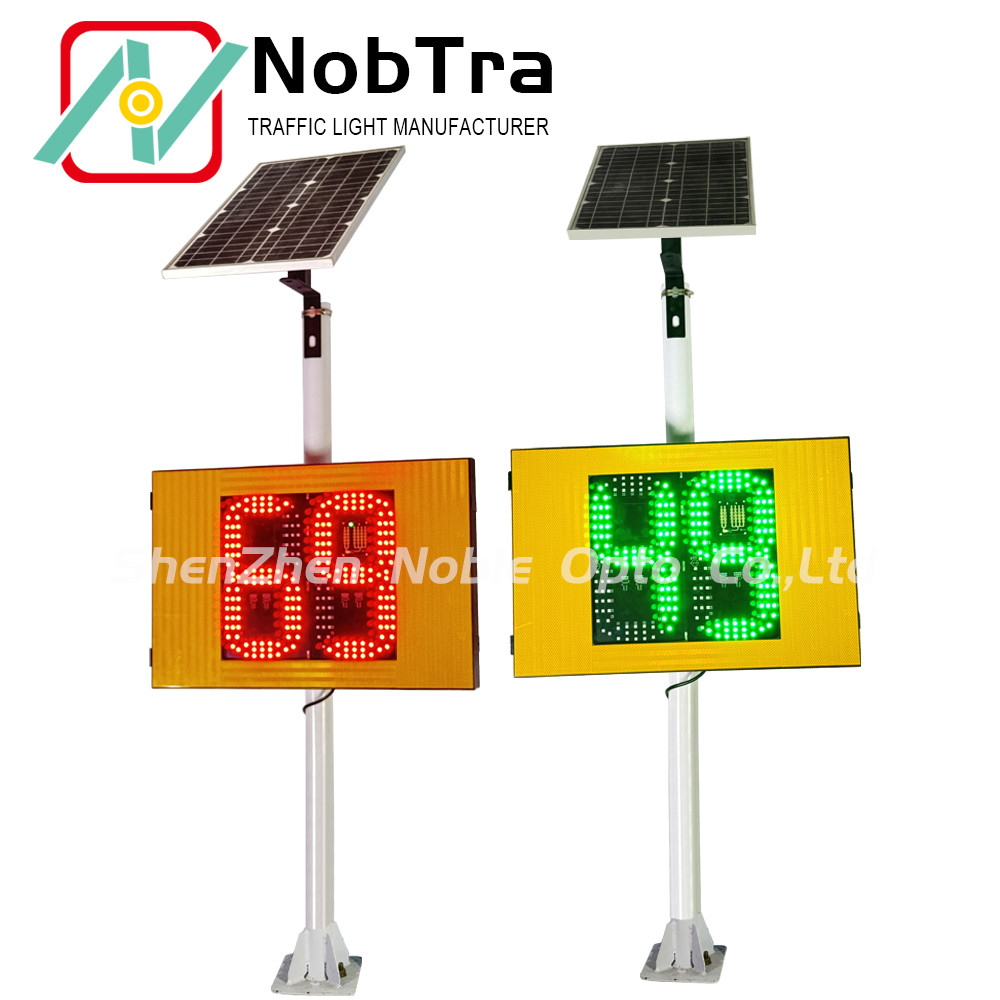 Solar Powered Speed Feedback Radar Sign with Lithium Battery for Pole Mount