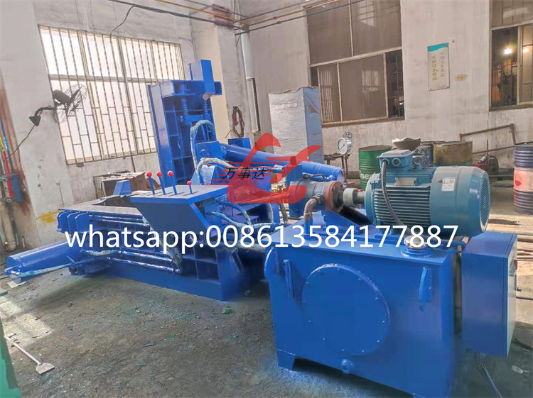 WANSHIDA Scrap Metal Baler Aluminum Baling Press Compactor Machine Max. 3mm Thickness 1200-1500KG/H