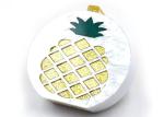 Trendy Pineapple White Clutch Bag , Evening Clutch Bags For Splicing Banquet