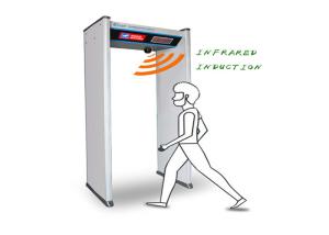 Quality Human Body Temperature Measurement Door , Walk Through Infrared Thermometer AC 187V - 242V wholesale