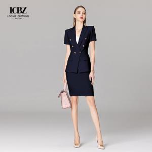 Quality Women's Formal Suit in Slim Fit Polyester Fiber Fabric Office Dress for Ladies wholesale