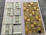 Iridescence 1.36kgs Subway Glass Mosaic Tile , Countertop 300x300mm Decor Floor