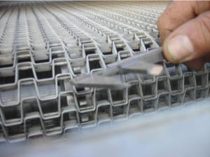 Quality High Grade Stainless Steel Flat Wire Conveyor Belt Ceramics Use Honeycomb Type wholesale