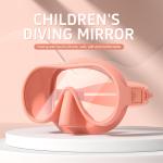 Liquid Silicon Kids Prescription Diving Goggles Face Snorkel Mask Frameless