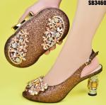 Supoo wedding shoes Italian ladies shoes matching bags high heel shoes Ghana