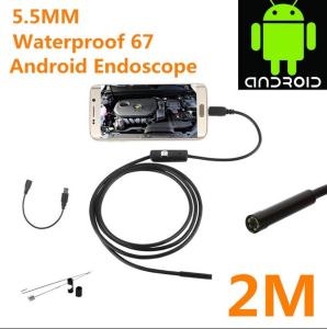 Quality 5.5mm waterproof 67 android endoscope borescope USB inspection camera HD6 LED 5 wholesale