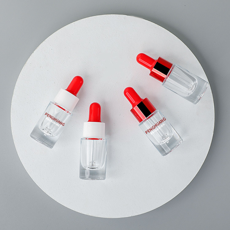 Wholesale 5ml round essential oil bottle dropper cosmetic glass bottle skin care