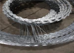 Quality BTO -30 Double Concertina Razor Barbed Wire For 2.5mm - 2.7mm Wire Diameter wholesale