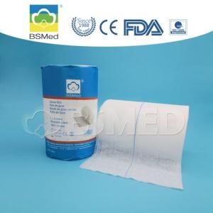 Quality Rolled White Cotton Gauze Bandage , Soft Touch Wound Packing Gauze wholesale