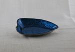CE Silver Blue Hand Made Lead Free Crystal Glass Plates