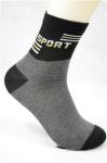 Polyester Cotton Non Slip Socks For Adults , Grey Slip Resistant Socks For