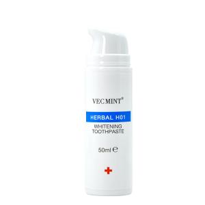 Quality 50ml VECMINT Herbal H01 Whitening Toothpaste: Natural Herbal Ingredients for Effective Whitening wholesale