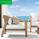 Hotel Patio Conversation Furniture Teak Garden Sofa Set for Outdoor Entertaining