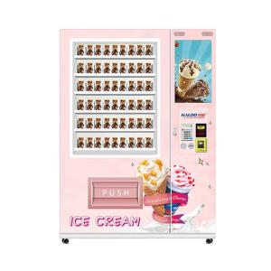 Quality 21.5 Touch Screen Frozen Treats Ice Cream Vending Machine Freezer Ice Cream Vending Machine wholesale