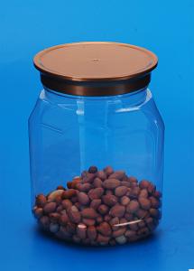 Quality 800Ml Airtight Plastic Jars 116 * 85 * 152MM Outside For Candy / Nuts Storage wholesale